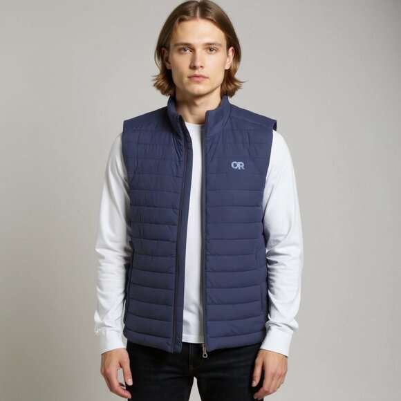 OUTDOOR RESEARCH Shadow Water Resistant Naval Blue Insulated Vest Mens Size XXL